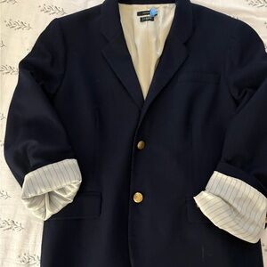 JCrew Classic Navy Blazer with Gold Buttons
